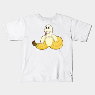 Snake with Banana Kids T-Shirt